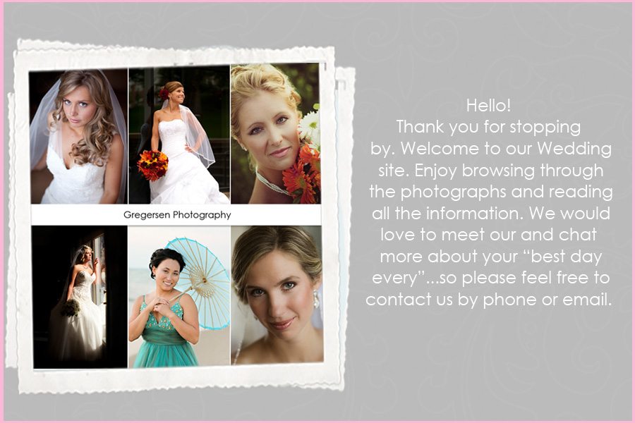 weding welcome page