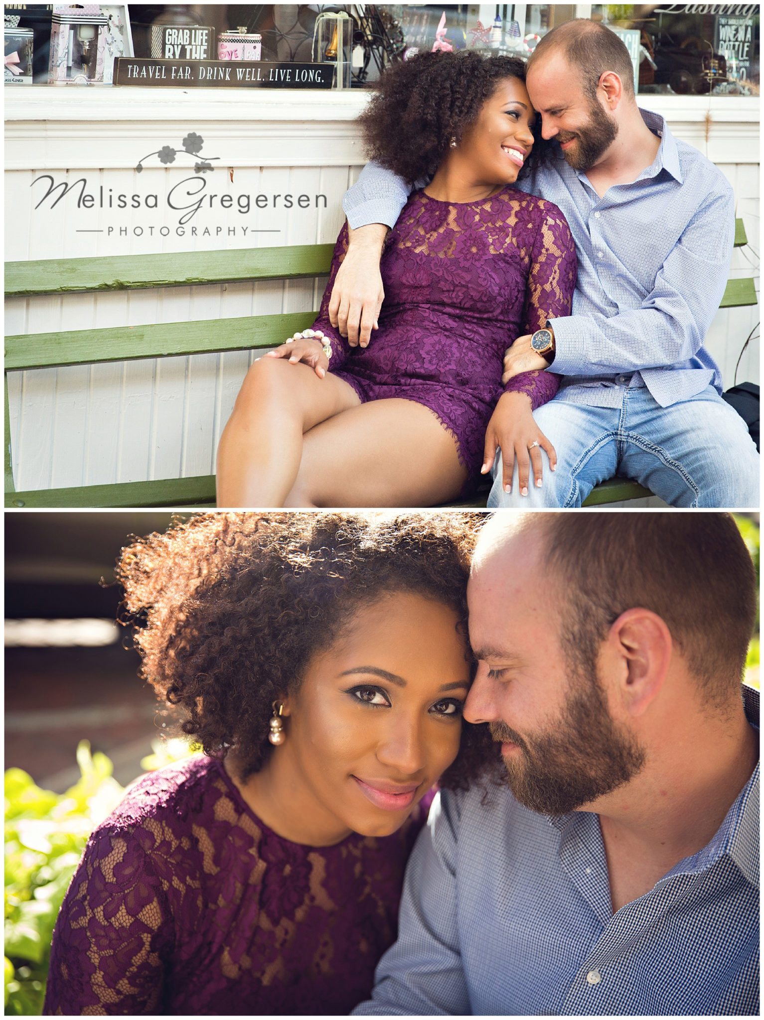 Sweet moments together in downtown St. Joseph, MI - Gregersen Photography